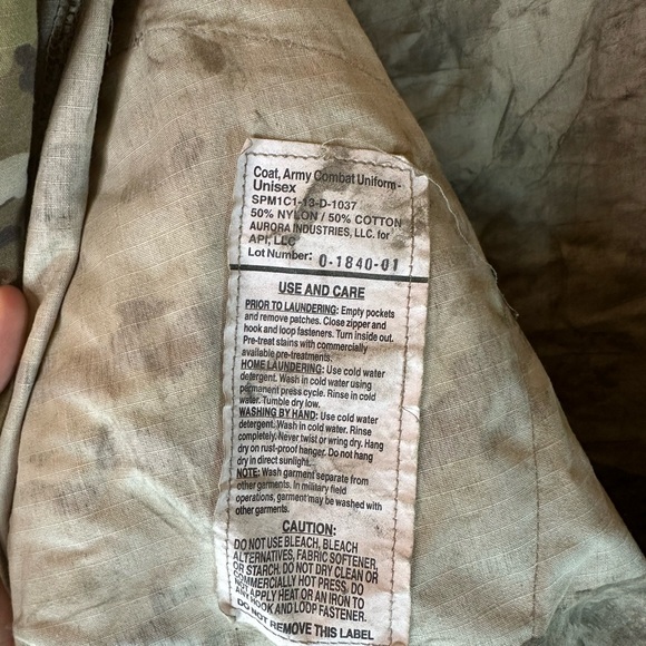 US‎ Army Combat Coat Medium Regular OCP Multicam Camo - Picture 6 of 7